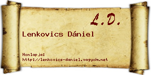 Lenkovics Dániel névjegykártya