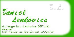 daniel lenkovics business card